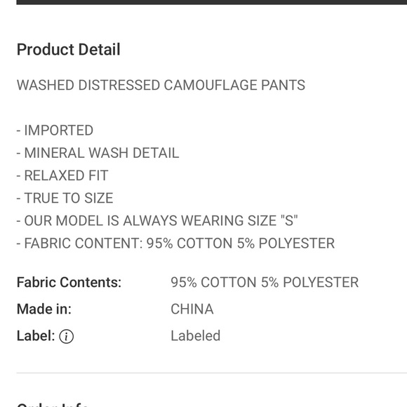 Oli & Hali Camouflage Cargo Pants - Picture 5 of 5